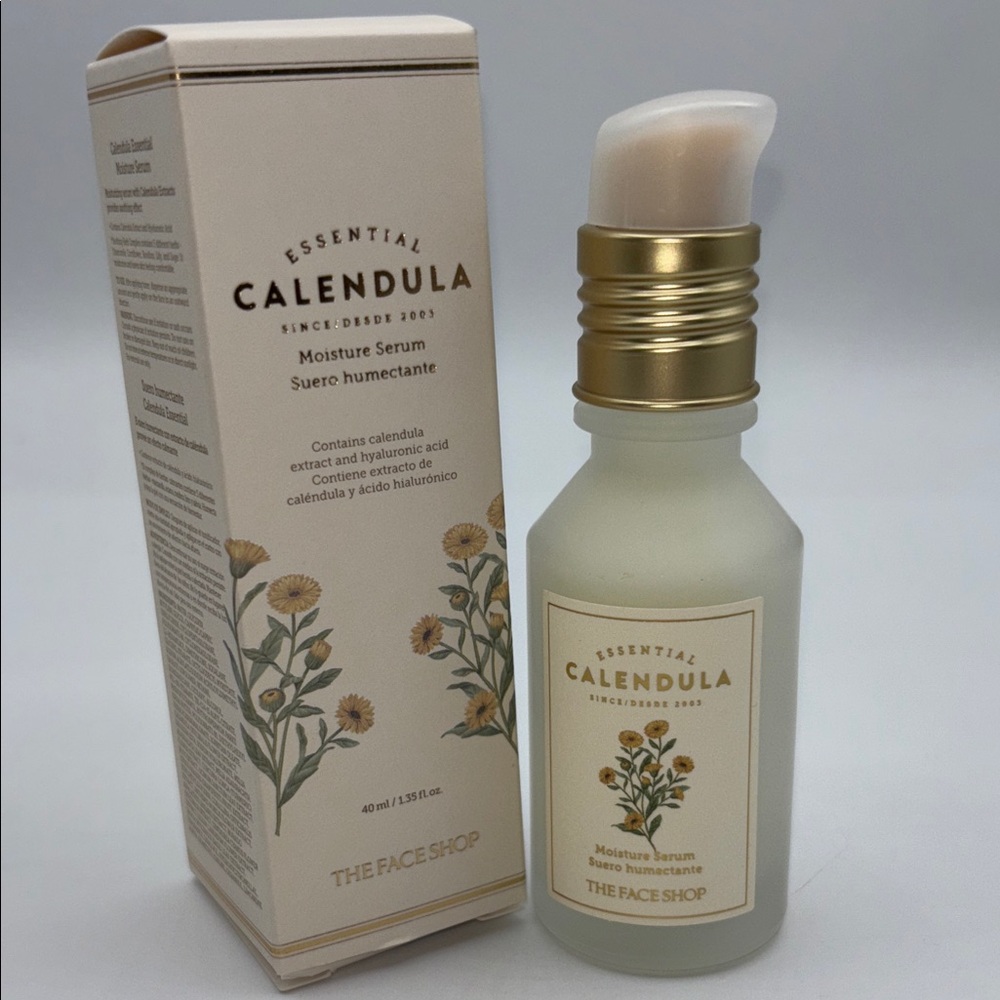 The Face Shop Calendula Moisture Serum Korean Skin Care 40mL
